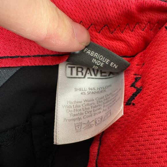 Eddie Bauer Black Nylon Mid Rise Lightweight Cropped Capri Hiking Pants Size 10 - Picture 9 of 9